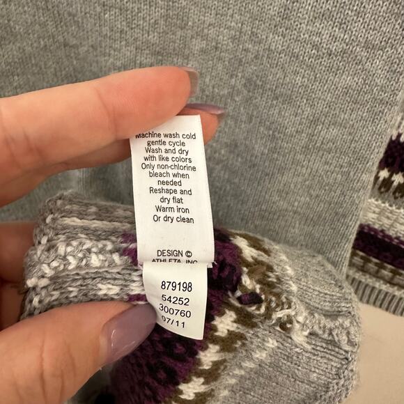 Athleta fair Isle Nordic sweater dress size‎ small - Picture 5 of 6
